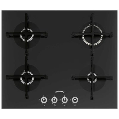 Smeg Linea PV164N-1 60cm Gas on Glass Hob in Black Smeg Linea PV164N-1 60cm Gas on Glass Hob in Black